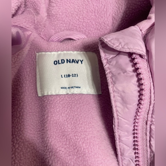 OLD NAVY GIRLS WINTER JACKET PURPLE, SIZE L (10-12 year) puffer jacket(B6) - Picture 8 of 17
